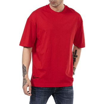 Camisa de hombre aesthetic color rojo