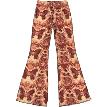 Pantalon ancho con tematica de mariposas