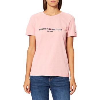 camisa aesthetic de mujer rosa Tommy Hilfiger